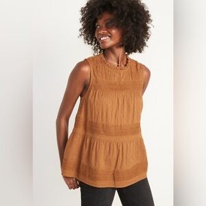 Old Navy | Sleeveless | Lace-Trim | Clip-Dot |
Swing Blouse | Brown | Size L